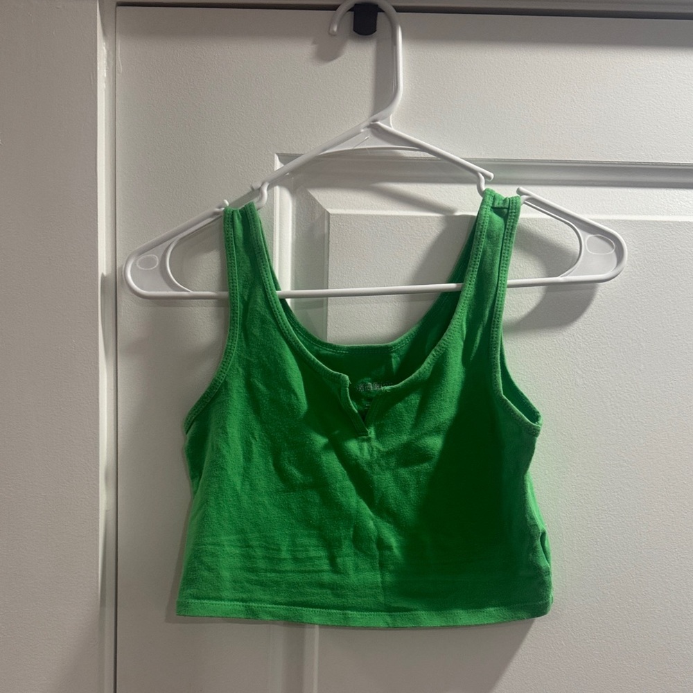 Wild Fable Vibrant Green Crop Top